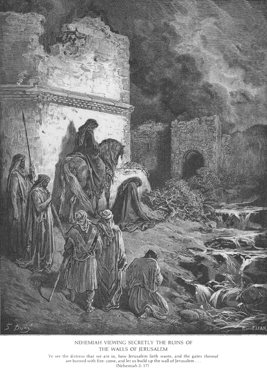 Неемия у стен Иерусалима