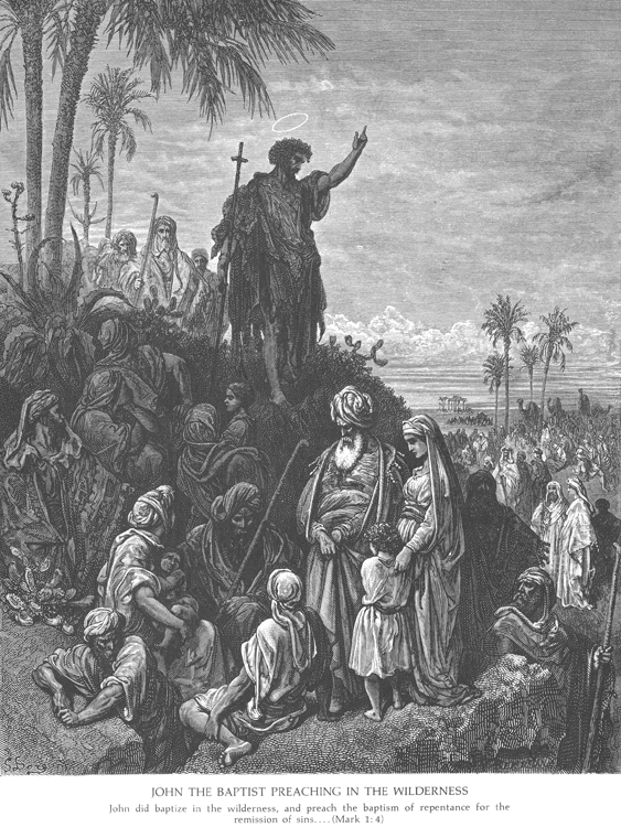 Иоанн Креститель проповедует в пустыне