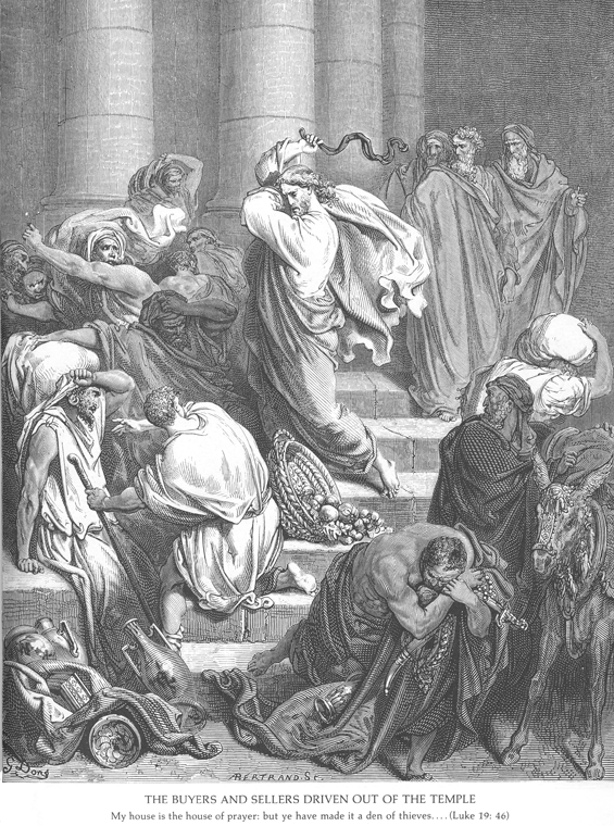 Иисус изгоняет торговцев из храма