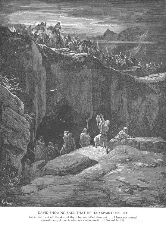 Давид и Саул у пещеры